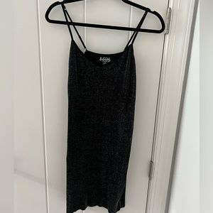 Intimately black & silver slip dress
